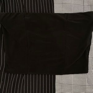 BLACK BANDEAU TOP